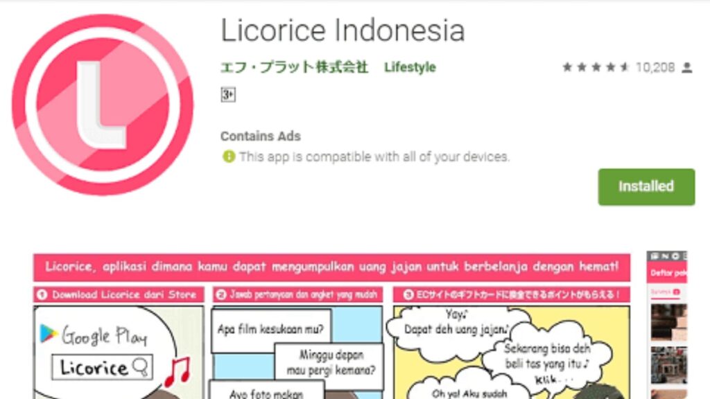 Licorice Indonesia: Aplikasi Penghasil Uang Rp 50.000 untuk Tokopedia, BliBli (Gratis)